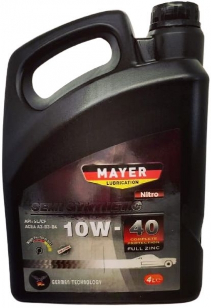 Mayer Lubrication Nitro 10W-40 Motor Yağı (4 litre)