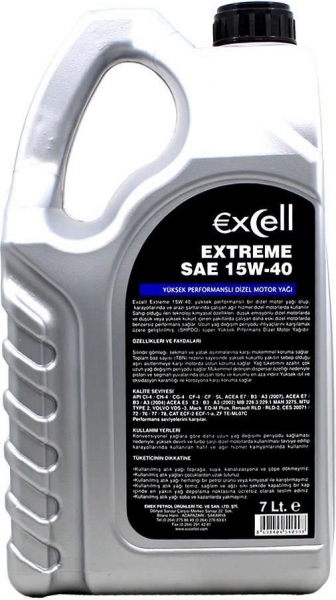 Uberlub Excell Extreme 15W-40 Motor Yağı (7 litre)
