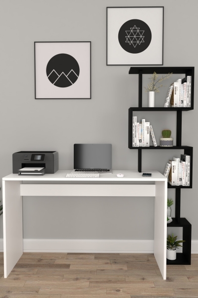 Moonlife Koordinat Çalışma Masası (Beyaz / Siyah)