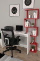 Moonlife Koordinat Beyaz / Kırmızı Çalışma Masası