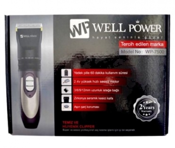 Well Power WP-7500 Saç Kesme Makinesi