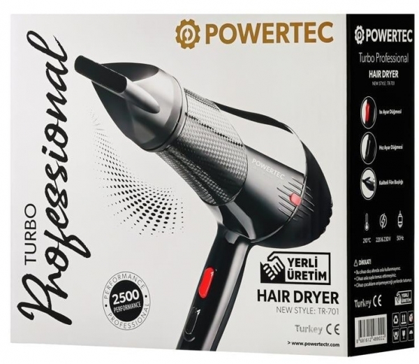 Powertec TR-701 Saç Kurutma Makinesi
