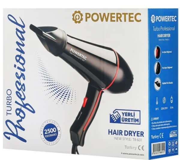 Powertec TR-601 Saç Kurutma Makinesi