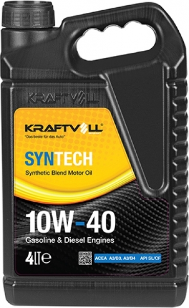 Kraftvoll Syntech 10W-40 SL/CF Motor Yağı (4 litre)