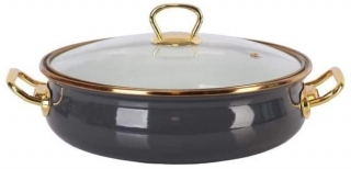 Acar Qualita Altın Emaye Karnıyarık Tenceresi 24 cm