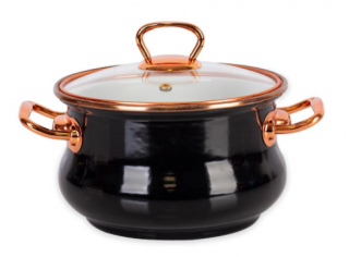 Acar Qualita Bronz Emaye Derin Tencere 20 cm
