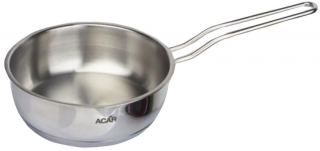 Acar Karat Çelik Basık Kaçerola Tava 12 cm