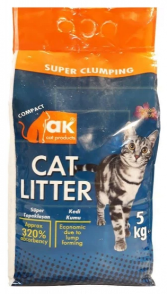 Akkum Lavanta Kokulu Kalın Taneli 5 kg Kedi Kumu (Kalın Taneli)