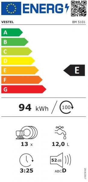 Vestel BM 5101 Bulaşık Makinesi