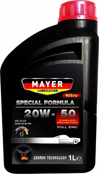 Mayer Lubrication Nitro 20W-50 Motor Yağı (1 litre)