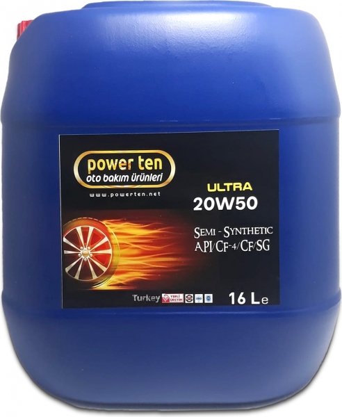 Powerten Ultra 20W-50 Motor Yağı (16 litre)