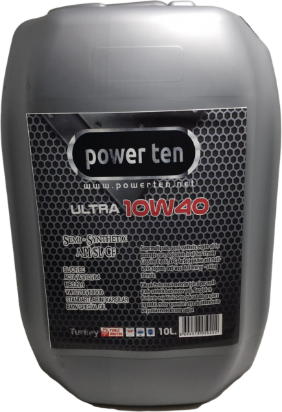 Powerten Ultra 10W-40 Motor Yağı (10 litre)