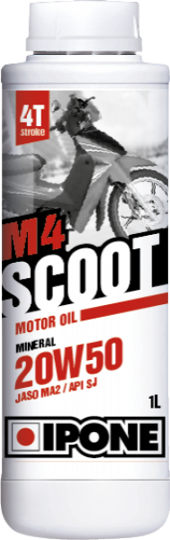 Ipone M4 Scoot 4T 20W-50 Motor Yağı (1 litre)