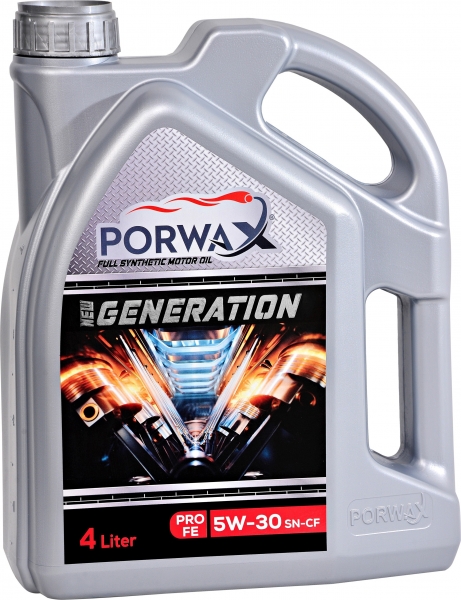 Porwax New Generation Pro FE 5W-30 SN/CF Motor Yağı (4 litre)