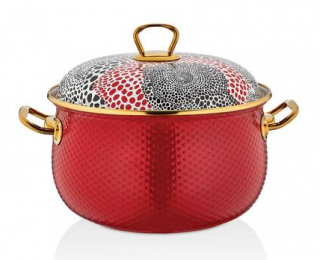 Schafer Glaze Kırmızı Yoğurt Tenceresi 22 cm