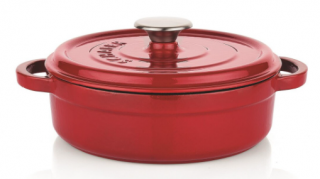 Schafer Guss Chef Döküm Basık Tencere 28 cm