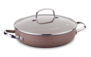 Korkmaz A2908 Browni Kısa Tencere 24 cm