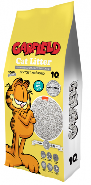 Garfield Naturel Doğal Kokusuz 10 lt Kedi Kumu (10 lt)