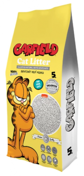Garfield Naturel Doğal Kokusuz 5 lt Kedi Kumu (5 lt)