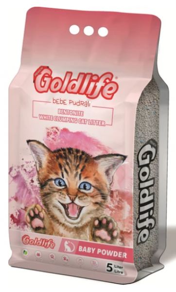 Goldlife Premium Bebek Pudralı 5 lt Kedi Kumu (5 lt)