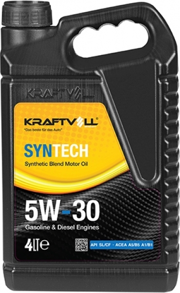 Kraftvoll Syntech 5W-30 SL/CF Motor Yağı (4 litre)