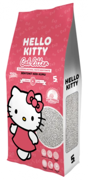 Hello Kitty Bebek Pudrası Kokulu 5 lt Kedi Kumu (5 lt)