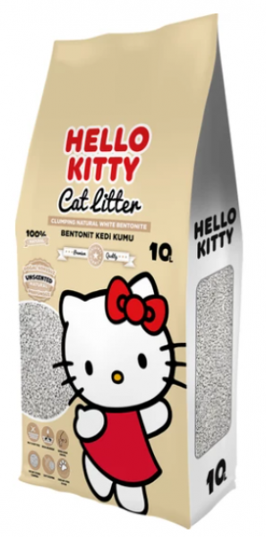 Hello Kitty Naturel Doğal Kokusuz 10 lt Kedi Kumu (10 lt)