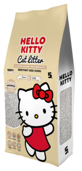 Hello Kitty Naturel Doğal Kokusuz 5 lt Kedi Kumu (5 lt)
