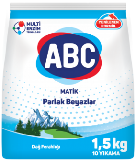 ABC Matik Parlak Beyazlar Toz Çamaşır Deterjanı 1.5 kg
