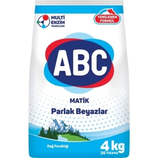 ABC Matik Parlak Beyazlar Toz Çamaşır Deterjanı 4 kg