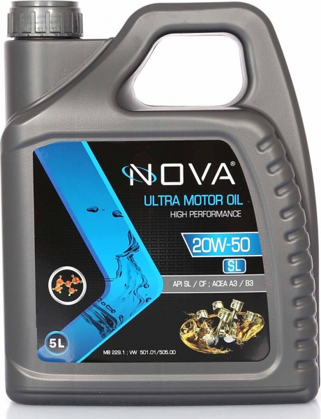 Nova 20W-50 SL Motor Yağı (5 litre)
