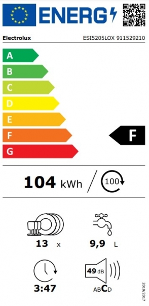 Electrolux ESI5205LOX Bulaşık Makinesi