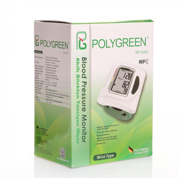 Polygreen KP-6261 Tam Otomatik Tansiyon Aleti