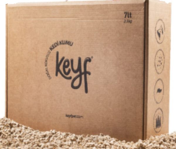 Keyf Organik Çam Peleti 7 lt Kedi Kumu