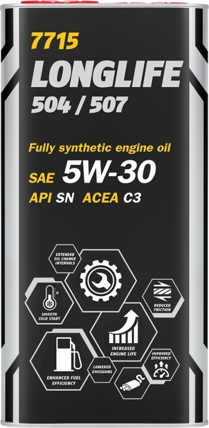 Mannol 7715 Longlife 504/507 5W-30 Motor Yağı (5 litre)