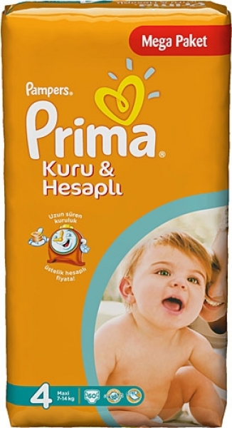 Prima Kuru ve Hesaplı 4 Beden Bebek Bezi
