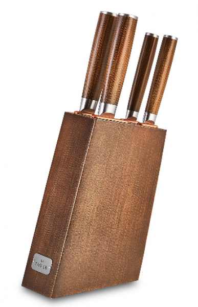 Karaca Hardwood Standlı Bıçak Seti 5 Parça