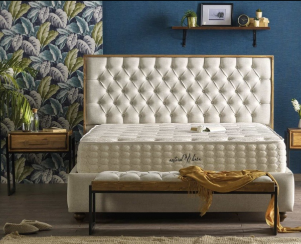Serabed Natural Linen 100x200 cm Yaylı Yatak (100x200 cm)