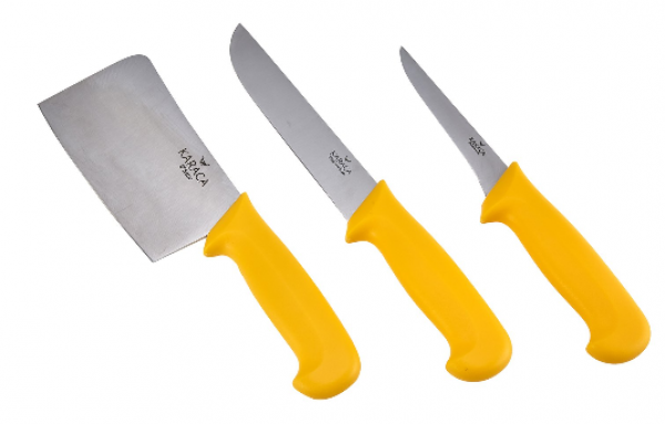 Karaca Moonstar Yellow Bıçak Seti 3 Parça (Sarı)