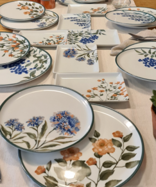 Porland Flower Garden Karma 18 Parça Kahvaltı Takımı