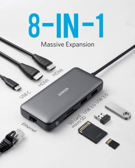 Anker PowerExpand 8-in-1 USB-C PD Media Hub