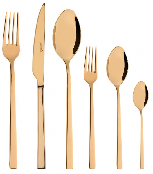 Jumbo 5400 Titanyum Gold 72 Parça Çatal Kaşık Bıçak Takımı