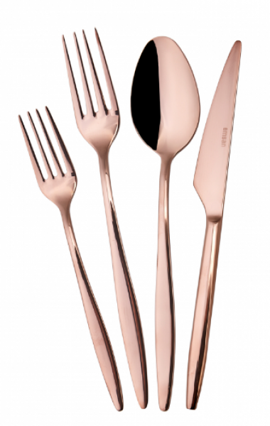 Emsan Goldinoks Rosegold 24 Parça Çatal Kaşık Bıçak Takımı