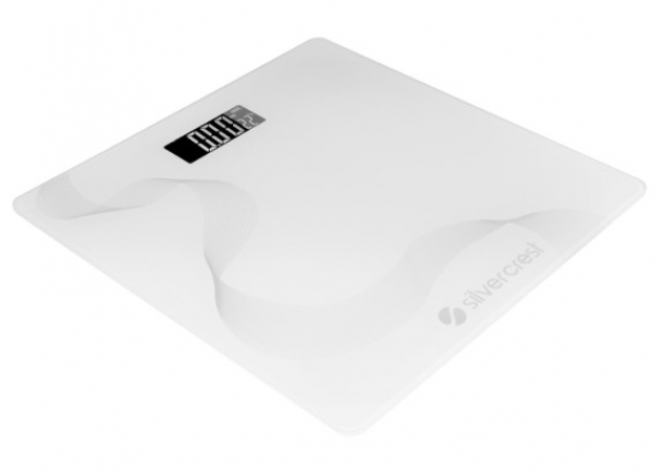 Silver Crest SC-BS100 Gümüş çizgili Dijital Banyo Tartısı
