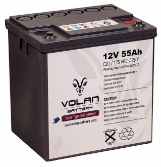 Volan Battery Solar Jel 12V 55Ah