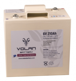 Volan Battery Solar Jel 6V 210Ah