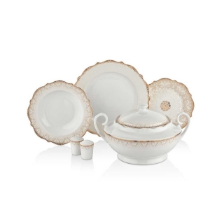 Korkmaz Eliza Collection A8238 60 Parça Yemek Takımı
