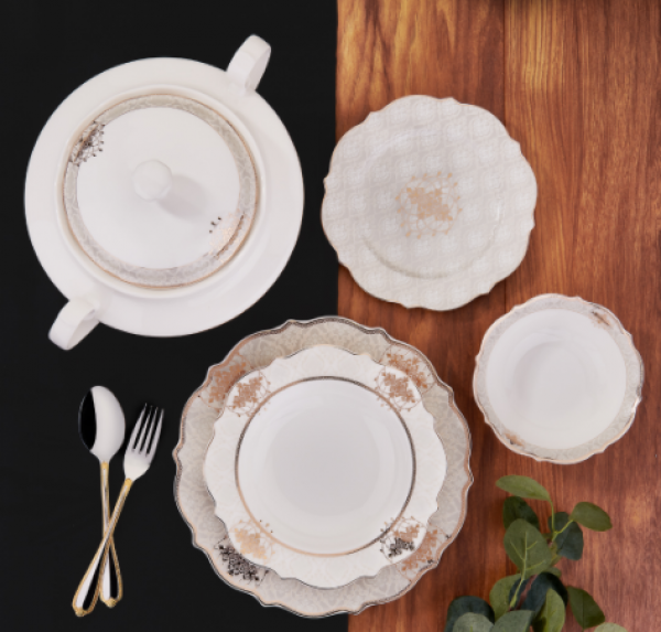 Korkmaz Eliza Collection A8239 60 Parça Yemek Takımı