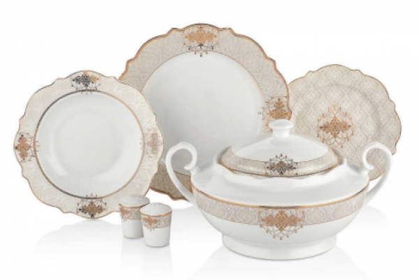 Korkmaz Eliza Collection A8239 60 Parça Yemek Takımı