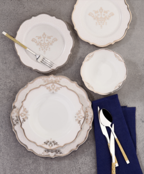 Korkmaz Eliza Collection A8243 60 Parça Yemek Takımı